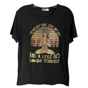 YOGA GRAPHIC PRINTED T-SHIRT